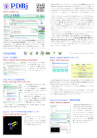 PDBj研究者向けチラシ 日本語版