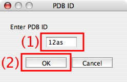 jVメニュー[File]-[Open - Remote]-[PDB ID]